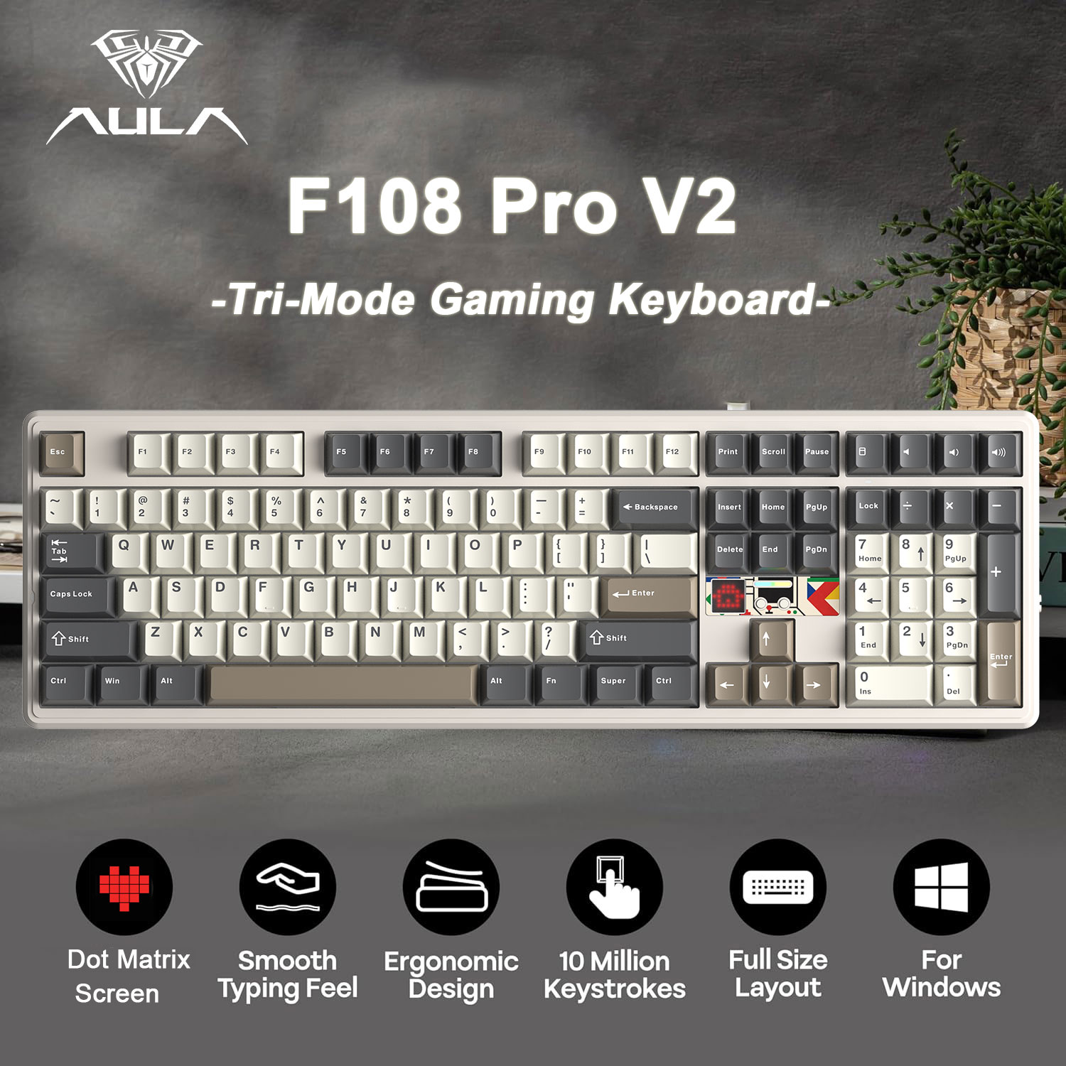 AULA F108 Pro V2 100% Layout M - огляд і ціна Pc Gaming Uk