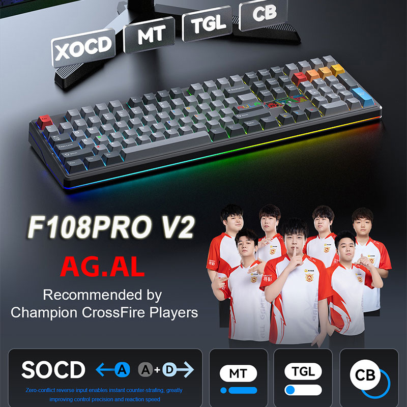 AULA F108 Pro V2 100% Layout M - огляд і ціна Pc Gaming Uk