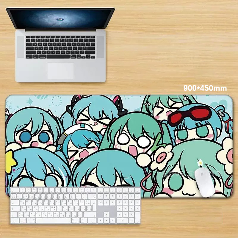Anime Mouse Pad Gamer Keyboard - огляд і ціна Pc Gaming Hatsune Miku