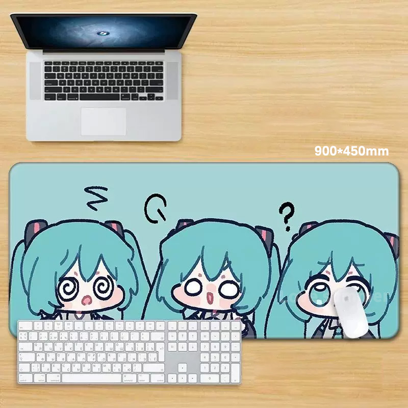 Anime Mouse Pad Gamer Keyboard - огляд і ціна Pc Gaming Hatsune Miku