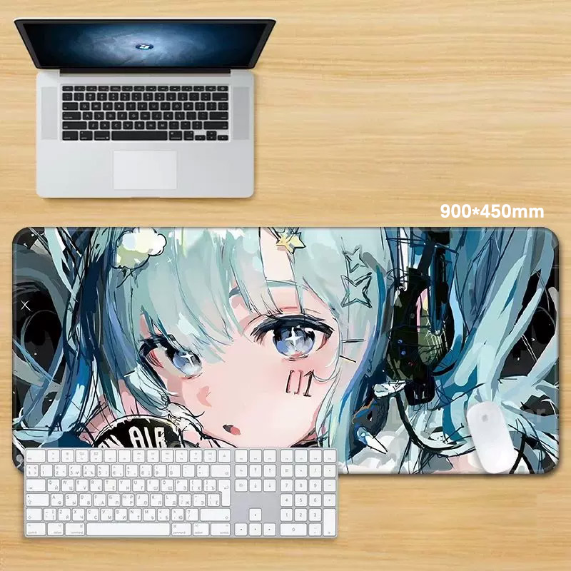 Anime Mouse Pad Gamer Keyboard - огляд і ціна Pc Gaming Hatsune Miku