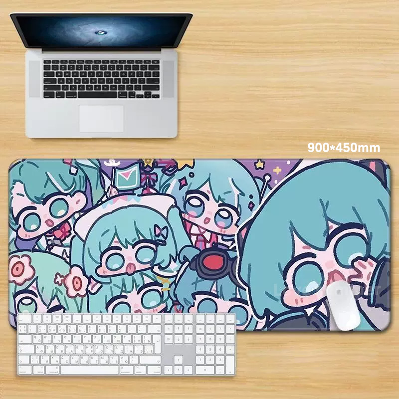 Anime Mouse Pad Gamer Keyboard - огляд і ціна Pc Gaming Hatsune Miku