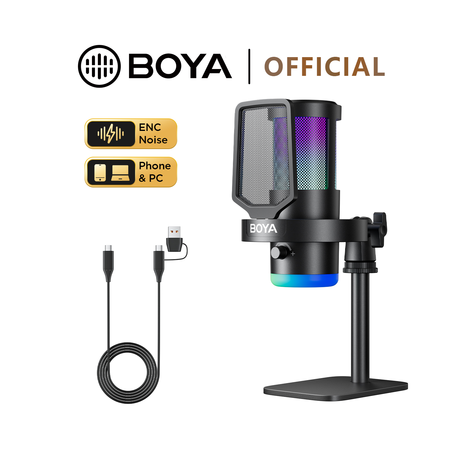 BOYA CastMic G30 USB RGB Gamin - огляд і ціна Pc Gaming Live Streaming