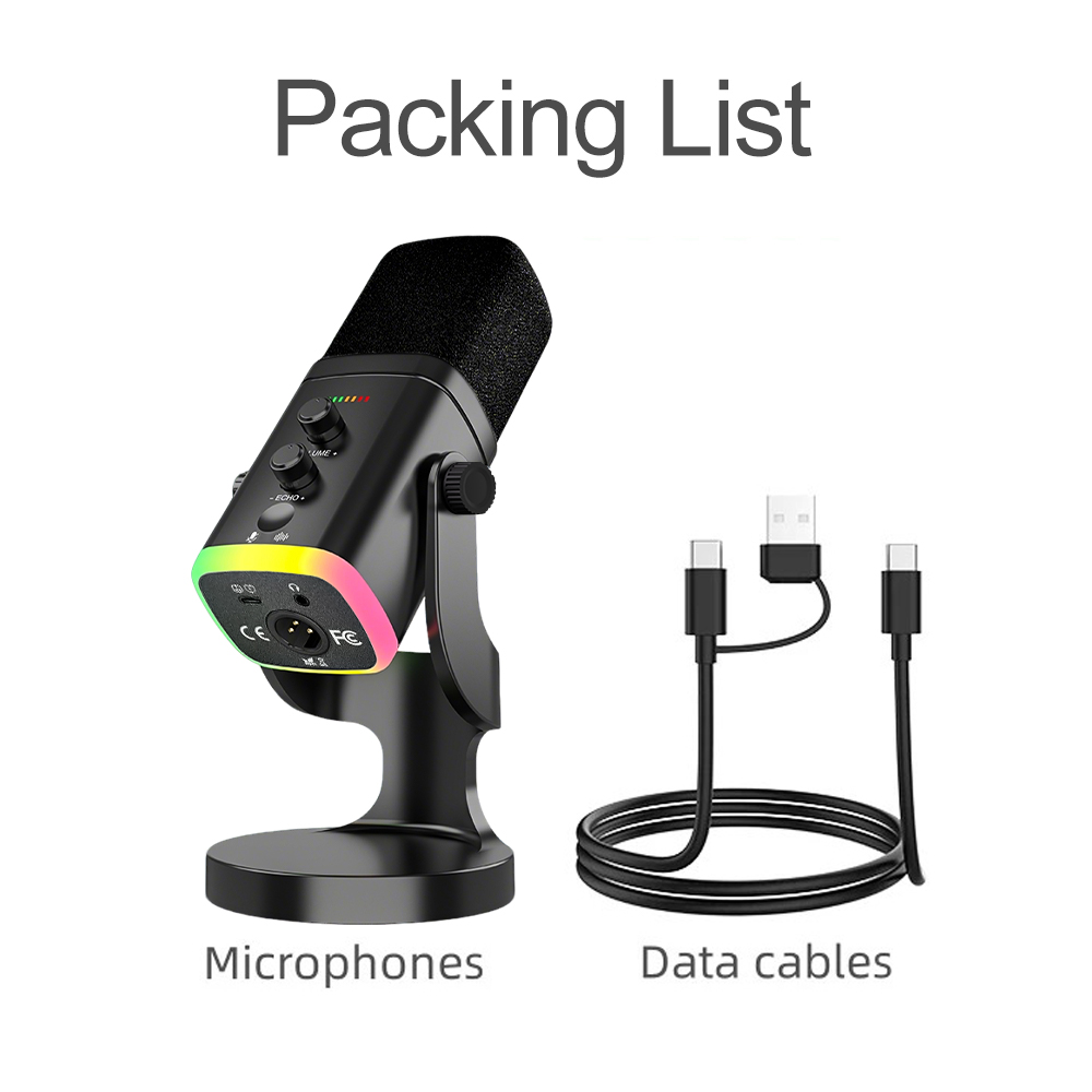 RGB Gaming Microphone USB Micr - огляд і ціна Pc Gaming Live Streaming
