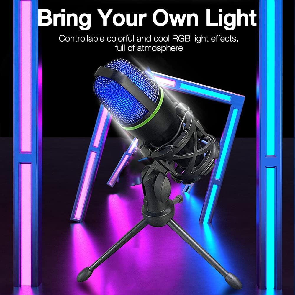 Condenser Microphone USB Wired - огляд і ціна Pc Gaming Live Streaming