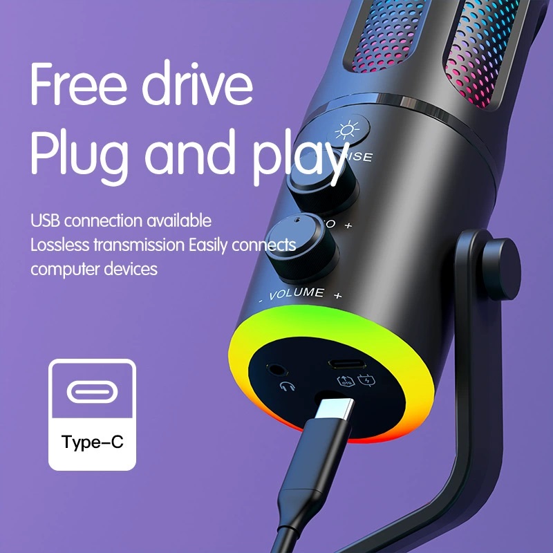 USB Gaming Microphone SU8 for  - огляд і ціна Pc Gaming Live Streaming