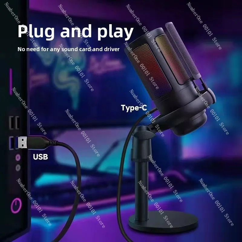 USB Condenser Microphone Cardi - огляд і ціна Pc Gaming Live Streaming