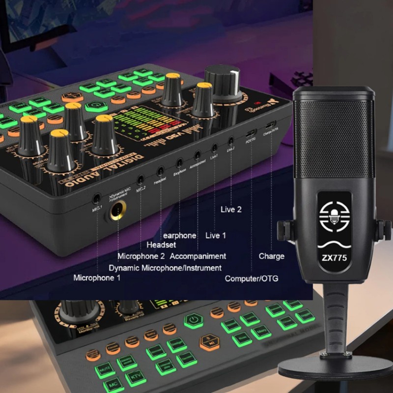 A41Z-V90+ZX775 Sound Card Set  - огляд і ціна Pc Gaming Live Streaming